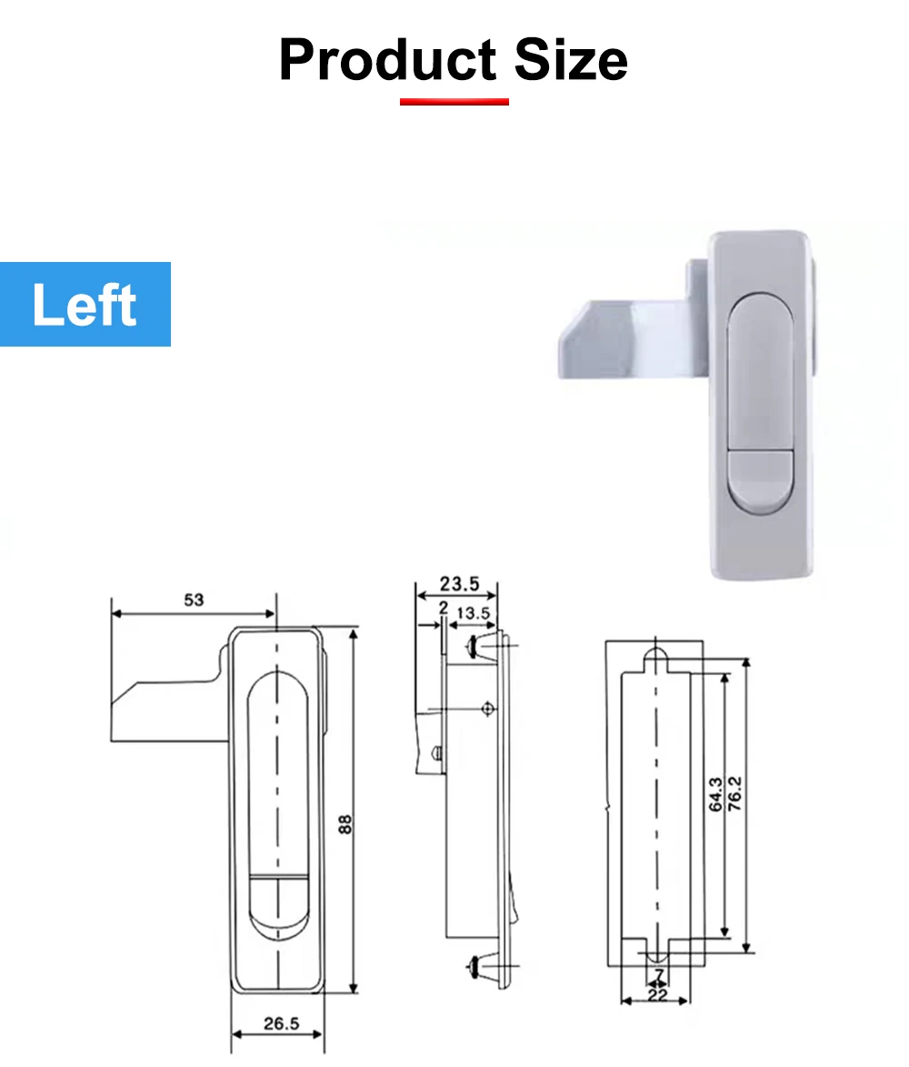 Bouncy Polka Dot Button Lock-Vorrichtung Sicherheitsschloss für Feuerschutzschränke, Türen von Elektroschränken, Verteilerkästen, Laserschränke. – Detail 4