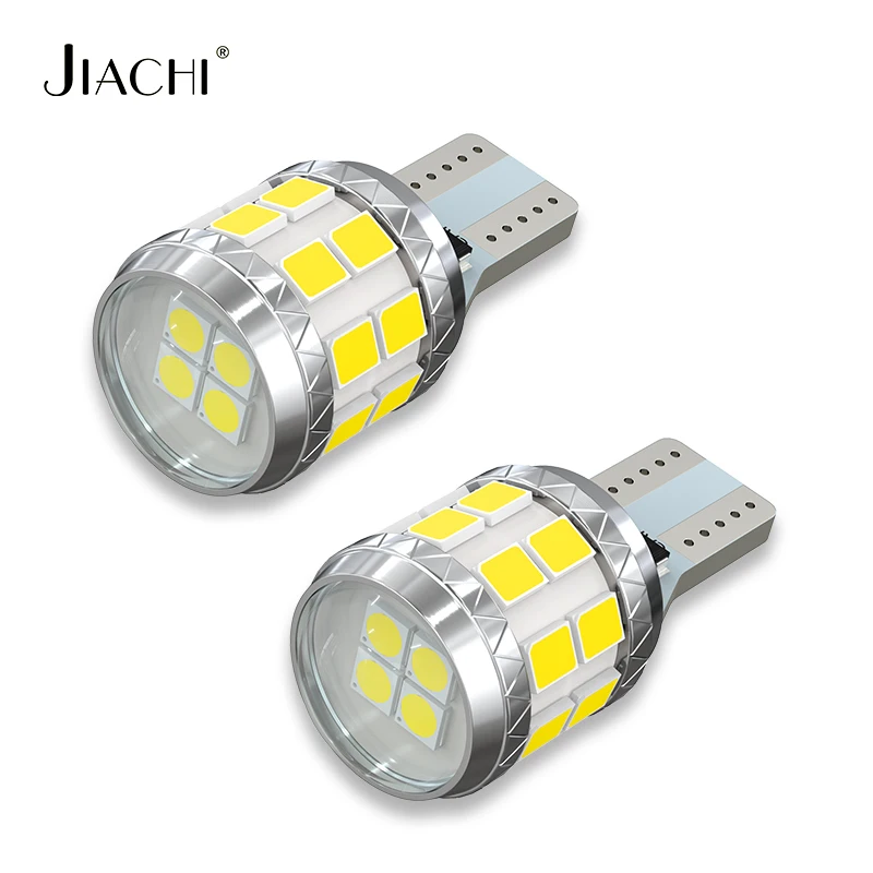 

Jiachi 50 шт. супер яркие светодиодные лампы W16W T15 Canbus автомобильные фары 2835SMD без ошибок для задних резервных фонарей заднего сигнала 12 В