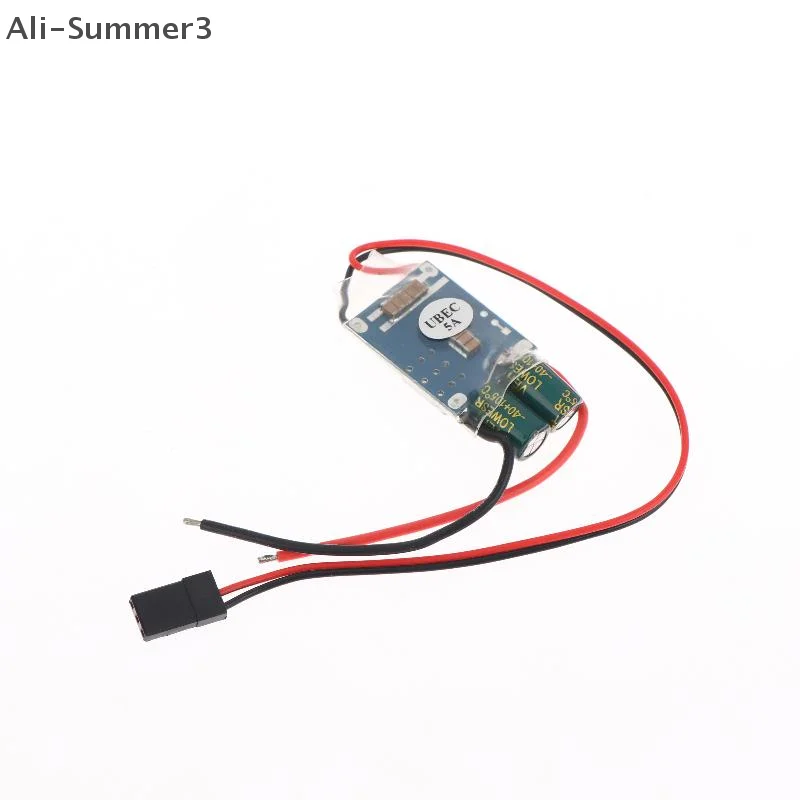 Receptor de Dron RC, fuente de alimentación externa UBEC-5A 2-7S BEC, regulador de interruptor antiinterferencias de protección completa de ruido RF más bajo