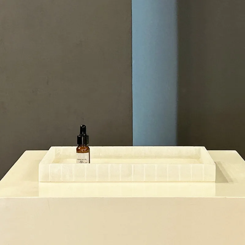 Storage tray Home decoration Spanish marble square tray ornament