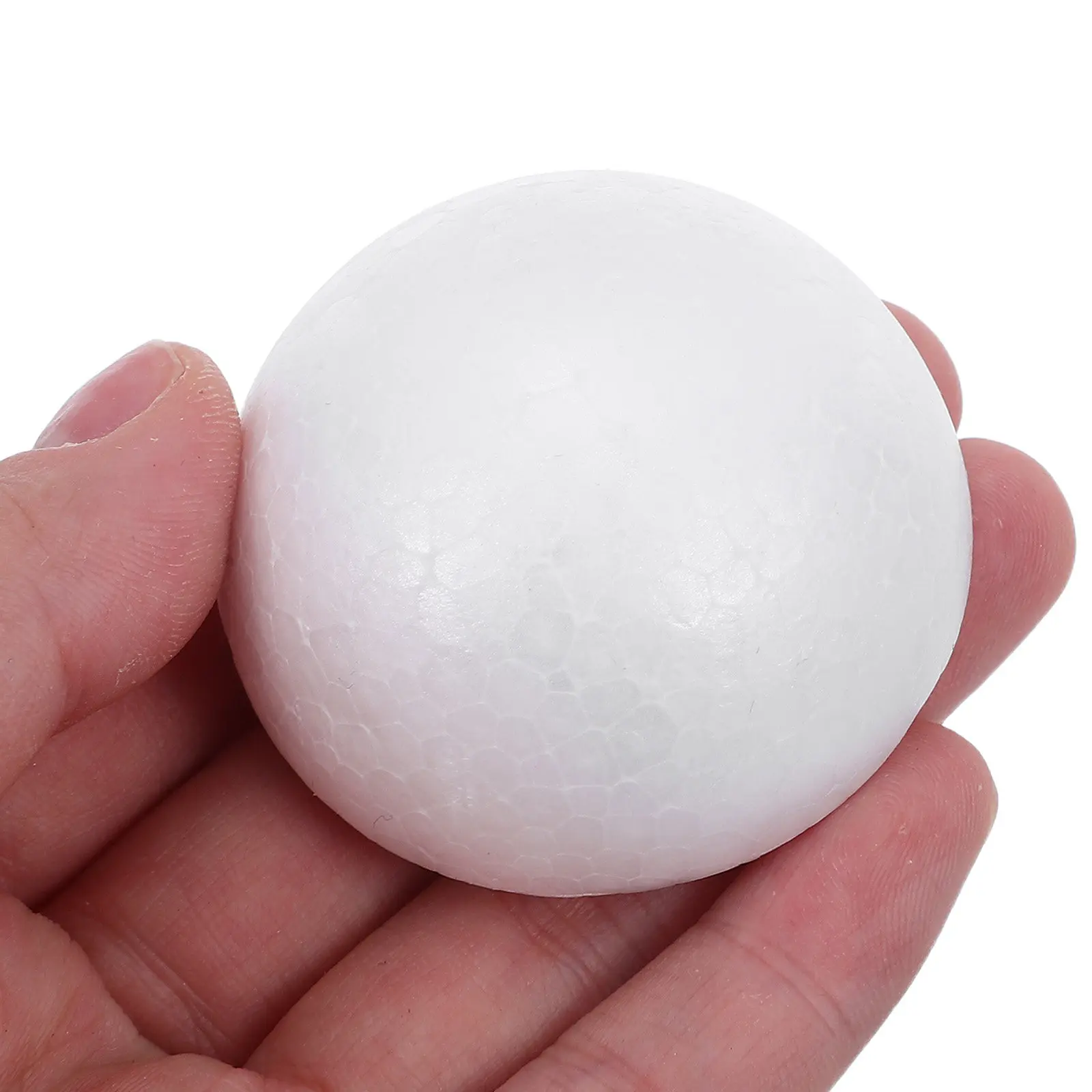 70Pcs White Half Foam Balls 2Inch 5Cm Polystyrene Hemispherical Craft Shapes for DIY Holiday Decorations Christmas Crafts