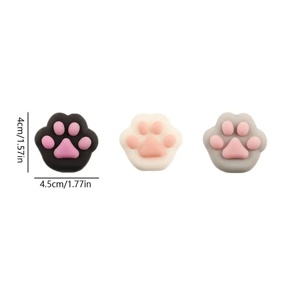 Cute Sensory Toy Mini Cat Paw Squeeze Toy Silicone TPR Cartoon Fidget Toy Fidget Toy 3D Pinch Decompression Toy Kids Tricky Doll