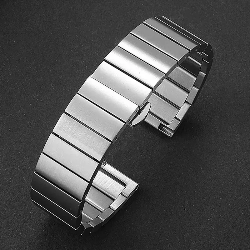 20mm 22mm Stainless Steel Band For Samsung Galaxy Watch 3 45mm/46mm/42mm/Active 2/Gear S3 Strap For Xiaomi Watch S4 S3 S2 S1 Pro