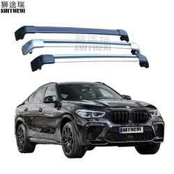 2Pcs Roof bars For BMW X6 【G06】SUV 2019-2023 (Flush Rails) Aluminum Alloy Side Bars Cross Rails Roof Rack Luggage Carrier