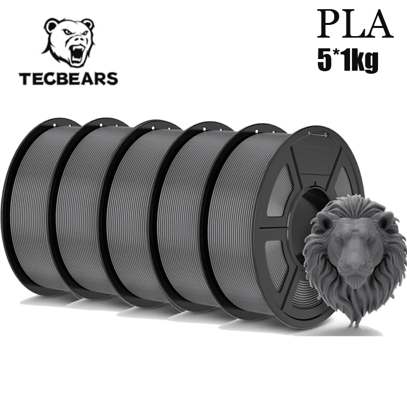 

Нить для 3D-принтера TECBEAS PLA 1,75 мм с аккуратной раной, красочная, высокая прочность FDM для нити 3D 5 кг
