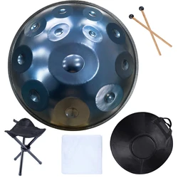 9/10/12 Notes 22 Inches 440/432hz Professional in D Minor Steel Handpan Drum Percussion Instrument for Professional Performance