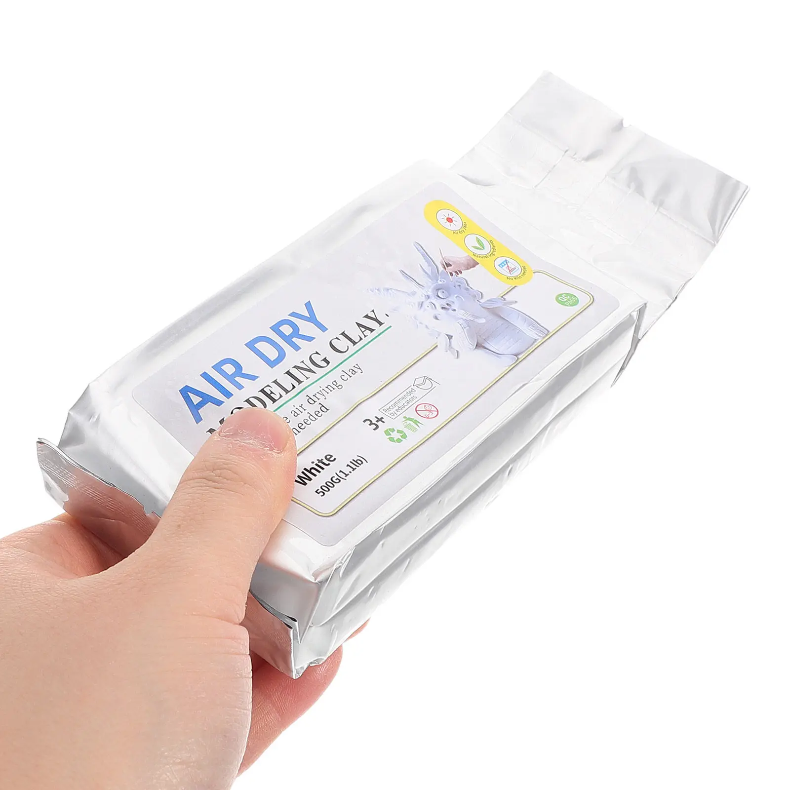 

Air Dry Clay 500G Natural Pottery Clay for Sculpting DIY Pottery Sculpture Craft Projects Modeling Supplies