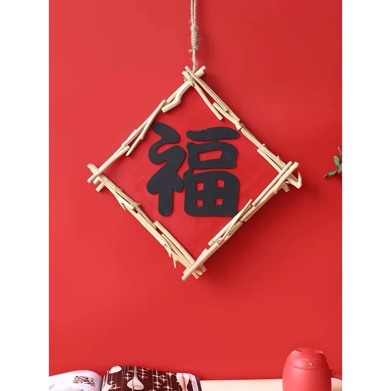 New Year's wll hanging, blessing word pendant, wall ecoration, entrance door walldecoration, decoration, wooden wal, ba