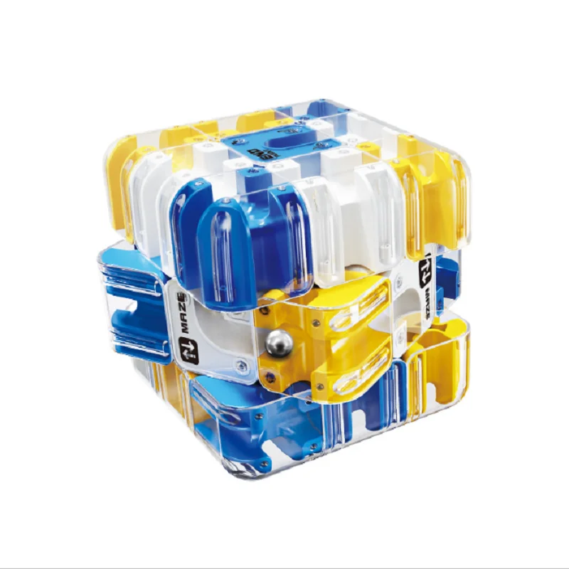 3D-Ball-Rollwürfel, Labyrinth-Puzzlewürfel, Eltern-Kind-Wettkampfset für das logische Denktraining und Stressabbau von Kindern