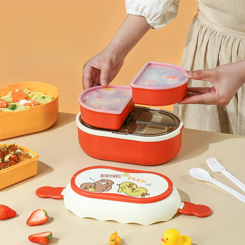 Japanese Lunch Box Can Be Heated In The Microwave Fat Reducing Lunch Box Light Food Bento Split Lunch Box Food Storage Container