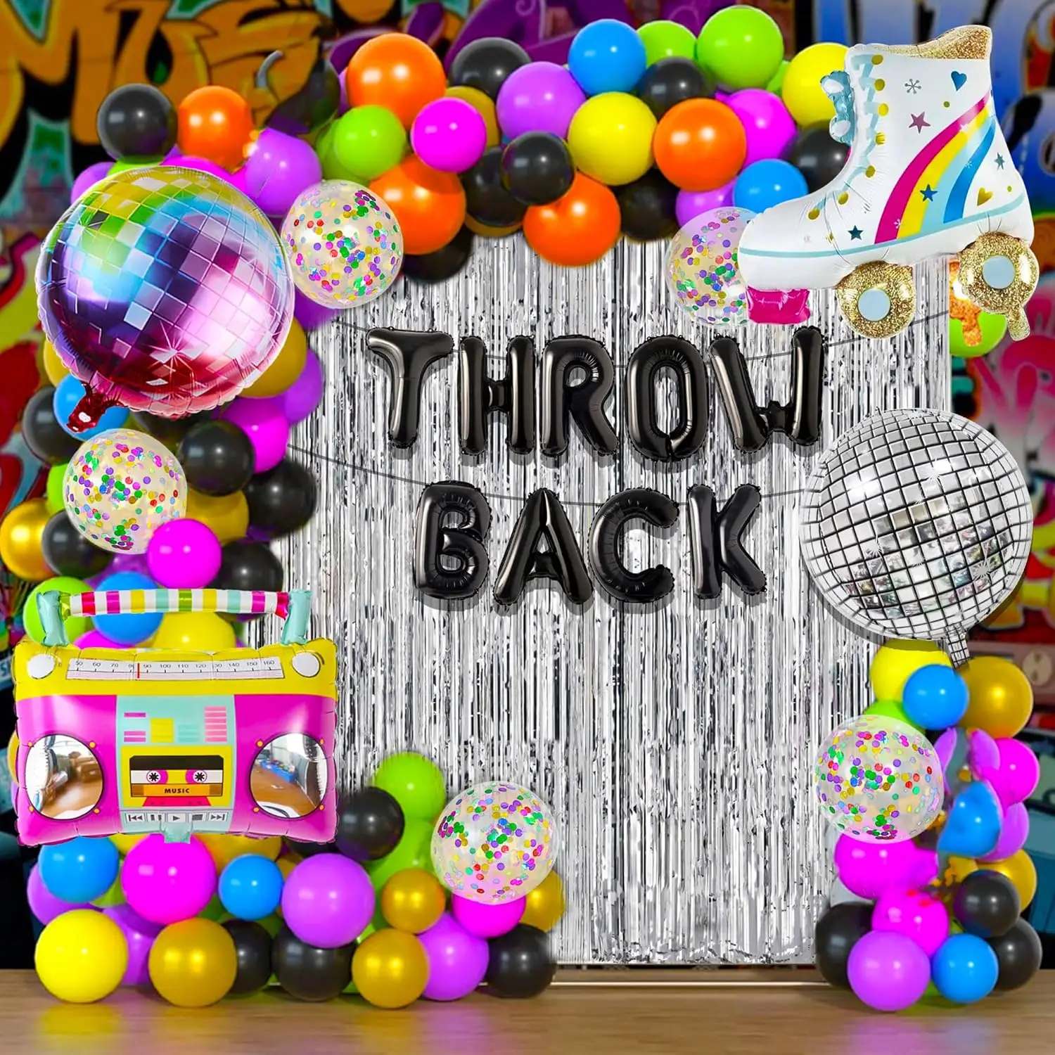 LaVenty Throwback decorazione per feste 2000s decorazioni per feste inizio 2000s tema sfondo Hip Hop Retro Y2K decorazione per feste