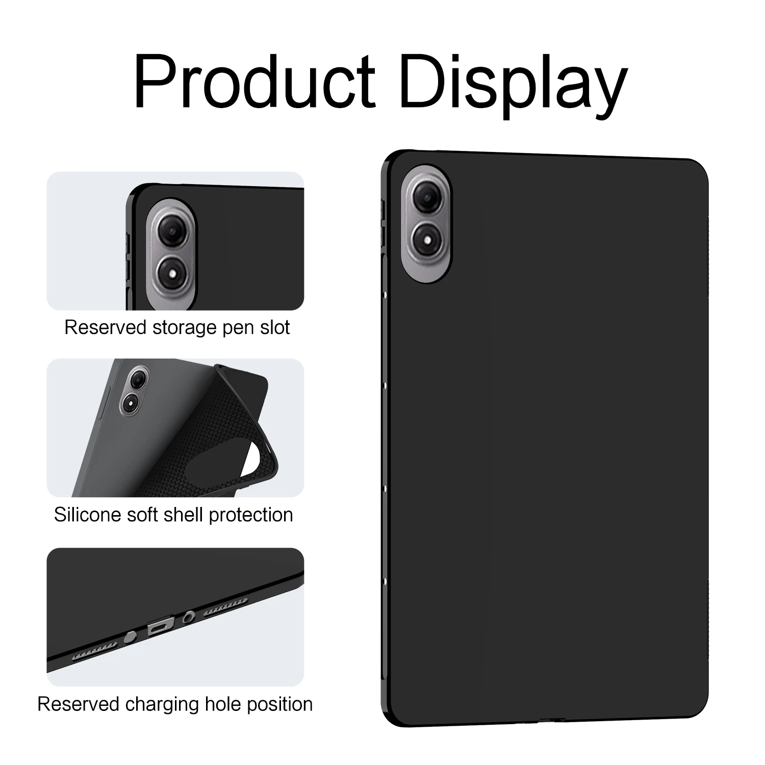 Soft Case for Xiaomi Redmi Pad 2 Pro 12.1 inch Silicone TPU Shell for Red Mi Pad 2 Pro 12.1'' POCO Pad M1 Tablet Back Cover Case
