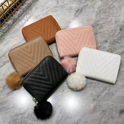 Elegant Women Short Wallet Hot Selling Large Capacity Ladies Coin Purse Cards Holder Bag Money Clip White,Khaki,Black,Pink,Brown