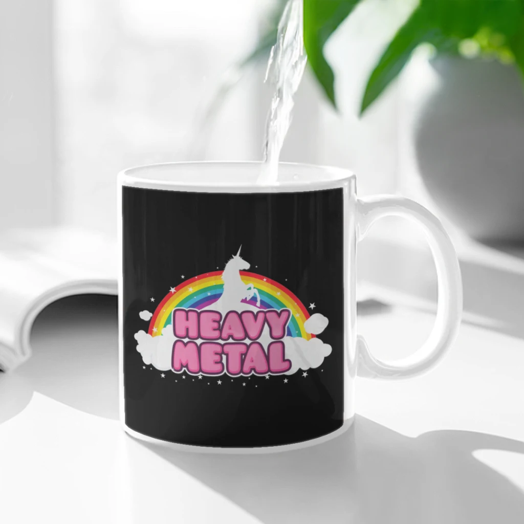 

Heavy Metal! Ceramic Cup Coffee Oatmeal Breakfast Cup Creative Personality Mug