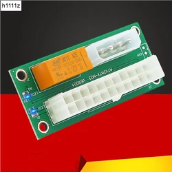Dual PSU Power Supply Sync Adapter Board with LED Add2psu ATX 24Pin To 4pin Molex Synchronous Connector Riser Cable Miner Mining