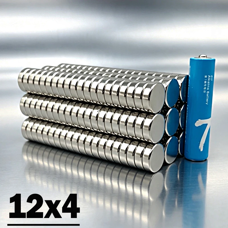 12x4mm Magnet N35 NdfeB Neodymium 5-300pcs Permanent Magnetic Imanes Magnet 12*4mm Magnet Accessory Fridge Magnets