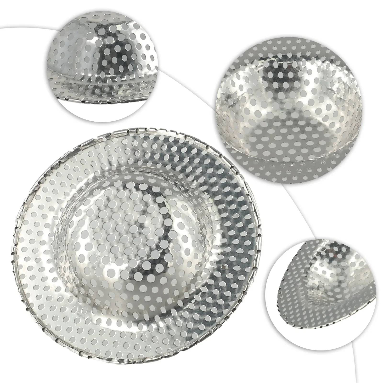 Kitchen Water Sink Filter Sink Mesh Strainer Kitchen Tool Stainless Steel Bathroom Floor Drain Cover Kitchen Sink Filter Screen