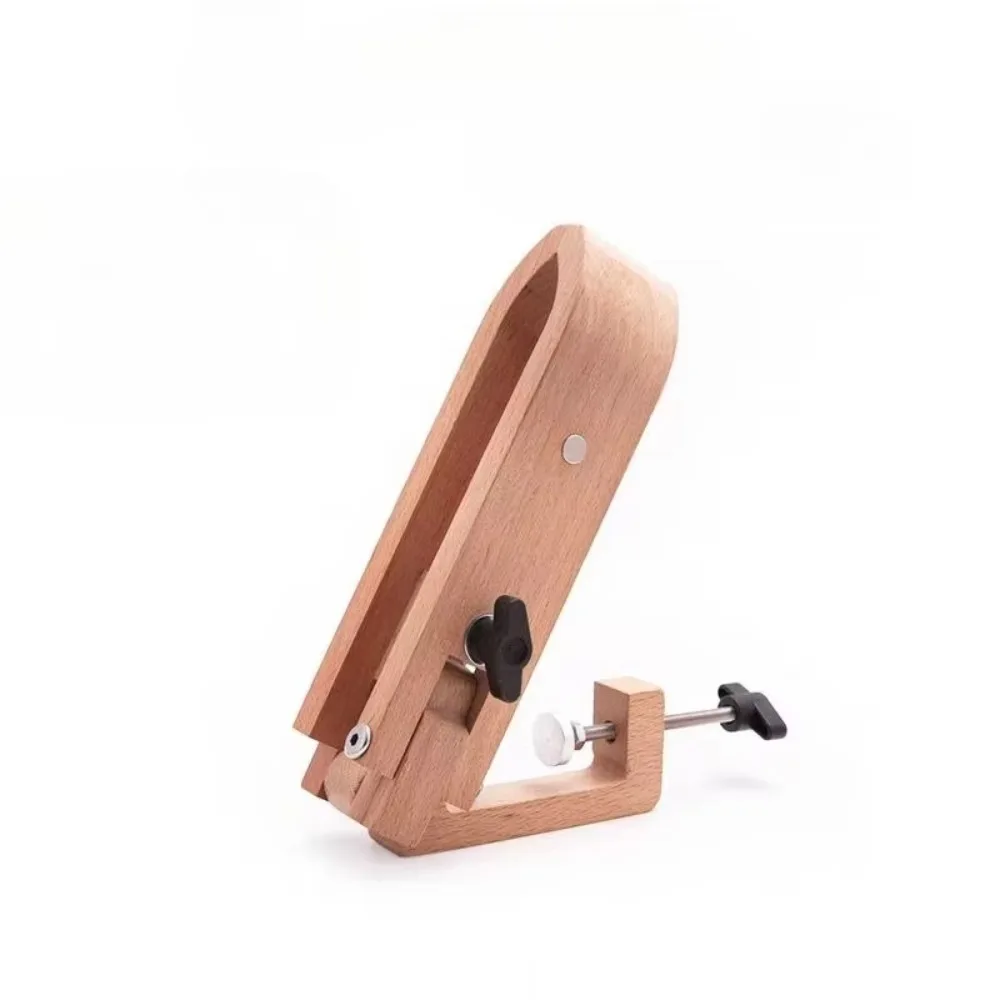 Adjustable Foldable Wooden Clamp Hand Stitching Wood Leathercraft Wooden Clip Extended Base Plate Anti-slip