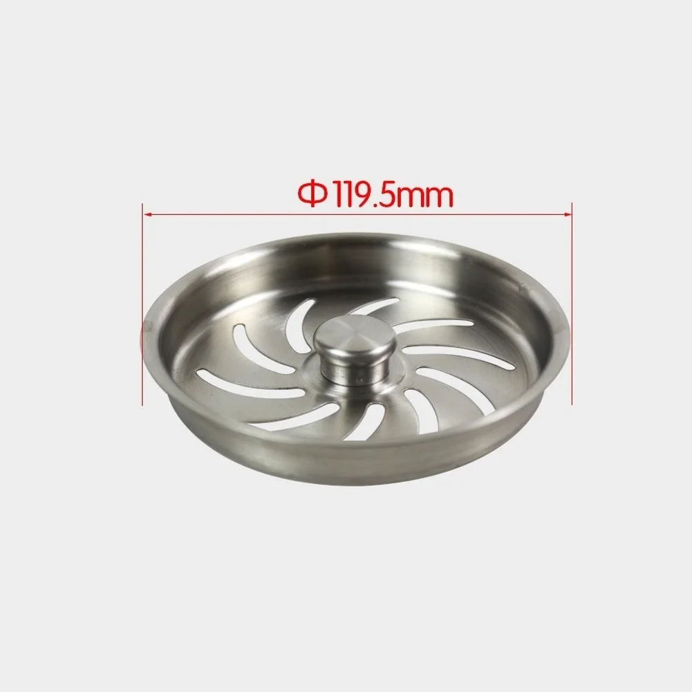 

Stainless Steel Sink Strainer 119 5mm Drain Cover Filter Plate For Bathroom Filtre Sink Strainer Filter Floor Drain Kitchen Tool