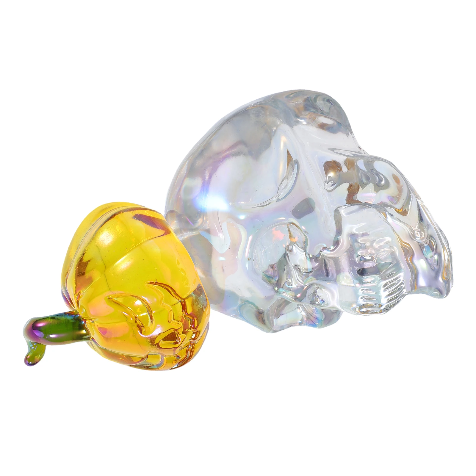 

Crystal Pumpkin Statue Halloween Decoration Ab Color Ornament Home Office Decor Pumpkin Sculpture Halloween
