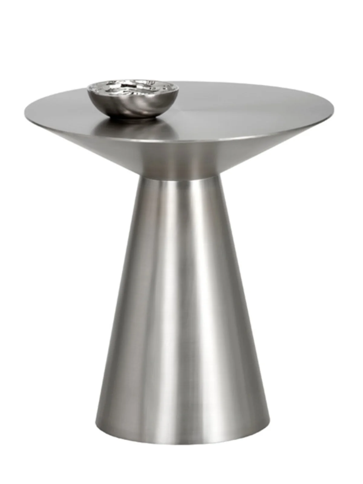 Nordic modern stainless steel titanium brushed coffee table, small unit sofa, light luxury decorative ornaments