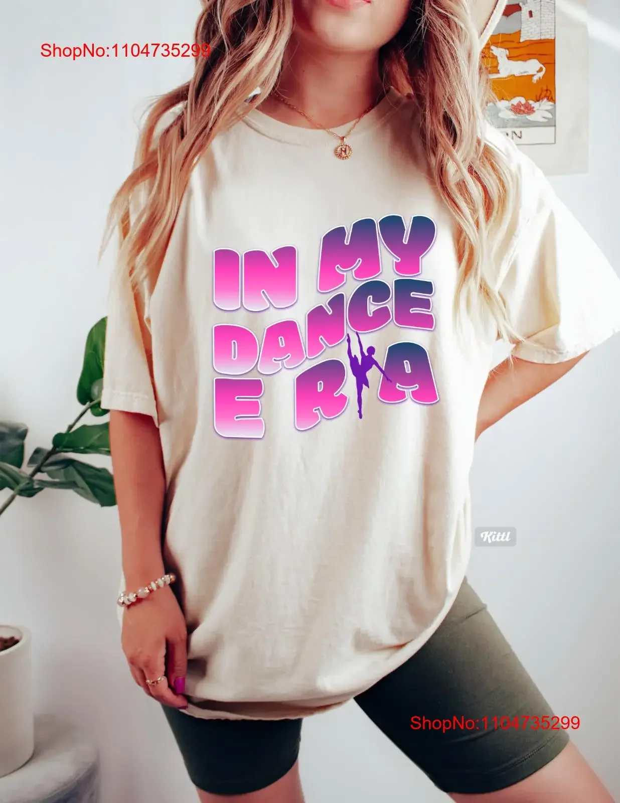 Camiseta In My Dance Era Shirtn Dancer Girl, ropa de diseñador lavada vintage para hombre, ropa de calle de moda estirada