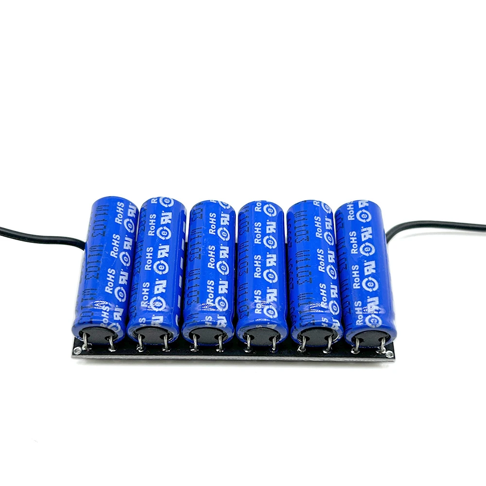 

Customized 16V1.6F Automotive Rectifier Small Module 2.7V10F Series Capacitor Backup Power Supply With Electrical Wire