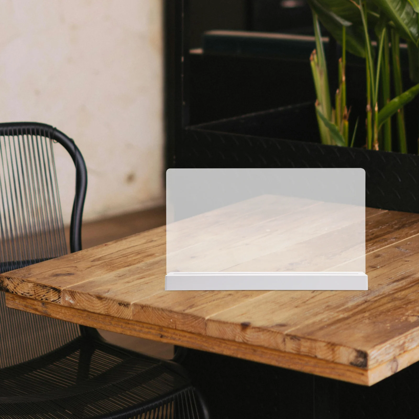 1 ensemble de panneaux lumineux LED en acrylique Transparent, panneau d'affichage effaçable à sec Rechargeable pour Restaurant café Bar Menu rappel veilleuse