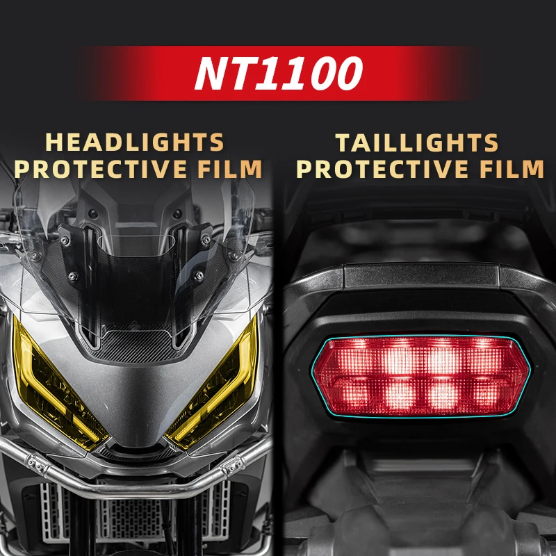 Used For HONDA NT1100 Motorcycle Accessories Lamp Transparent Protective Film A Set Of Headlights And Taillights Stickers