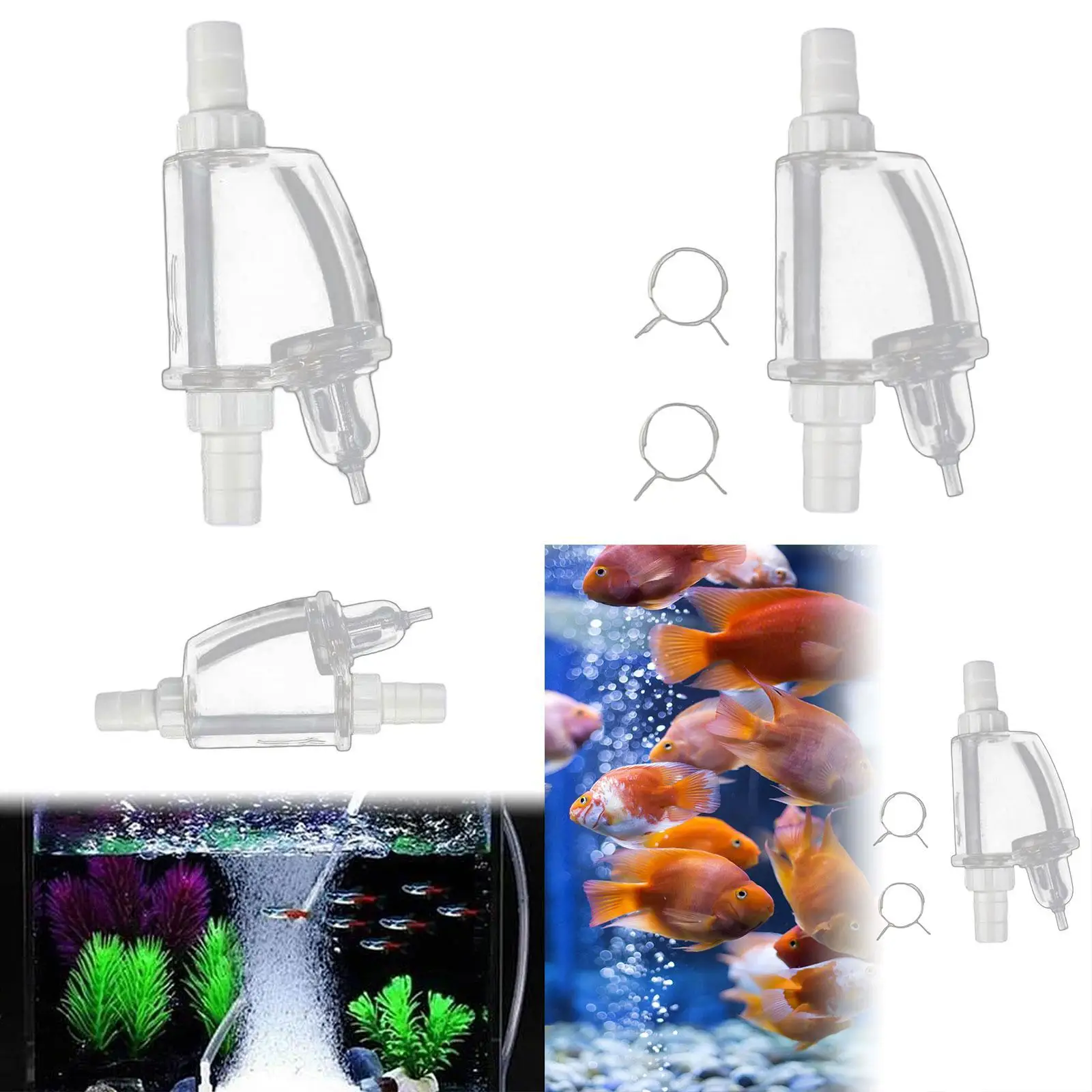 Fishtank CO2 Outer Atomizer 12/16mm Simple to Use with Bubble Counting Function Aquarium CO2 External Refiner for Planted Tanks