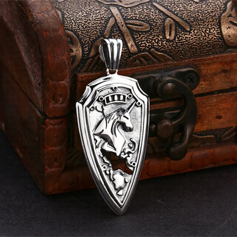 S925 Sterling Silber Charms Anhänger für Frauen Männer neue Mode Retro-Stil Einhorn Punk Persönlichkeit Schmuck versand kostenfrei