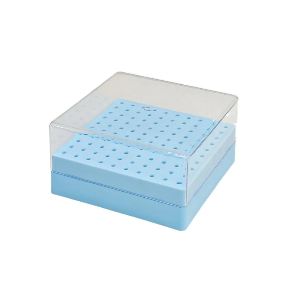 

Органайзер для сверл для ногтей на 100 отверстий, портативный пылезащитный ящик для хранения сверл для дизайна ногтей, пустой органайзер, профессиональный