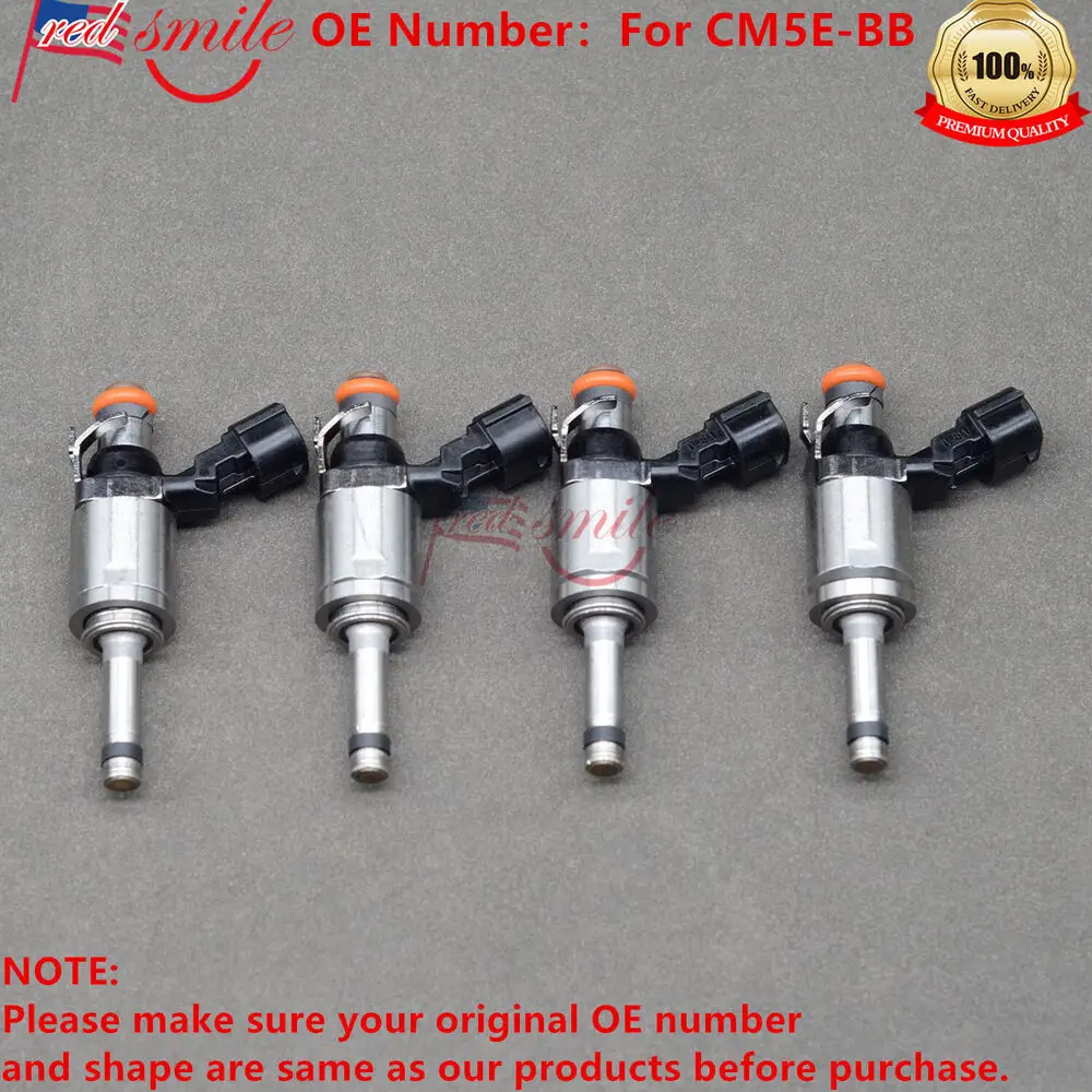 NEW Set of 4 Fuel Injectors For Ford Focus 12-18 2.0L L4 EcoBoost CM5E-BB USA