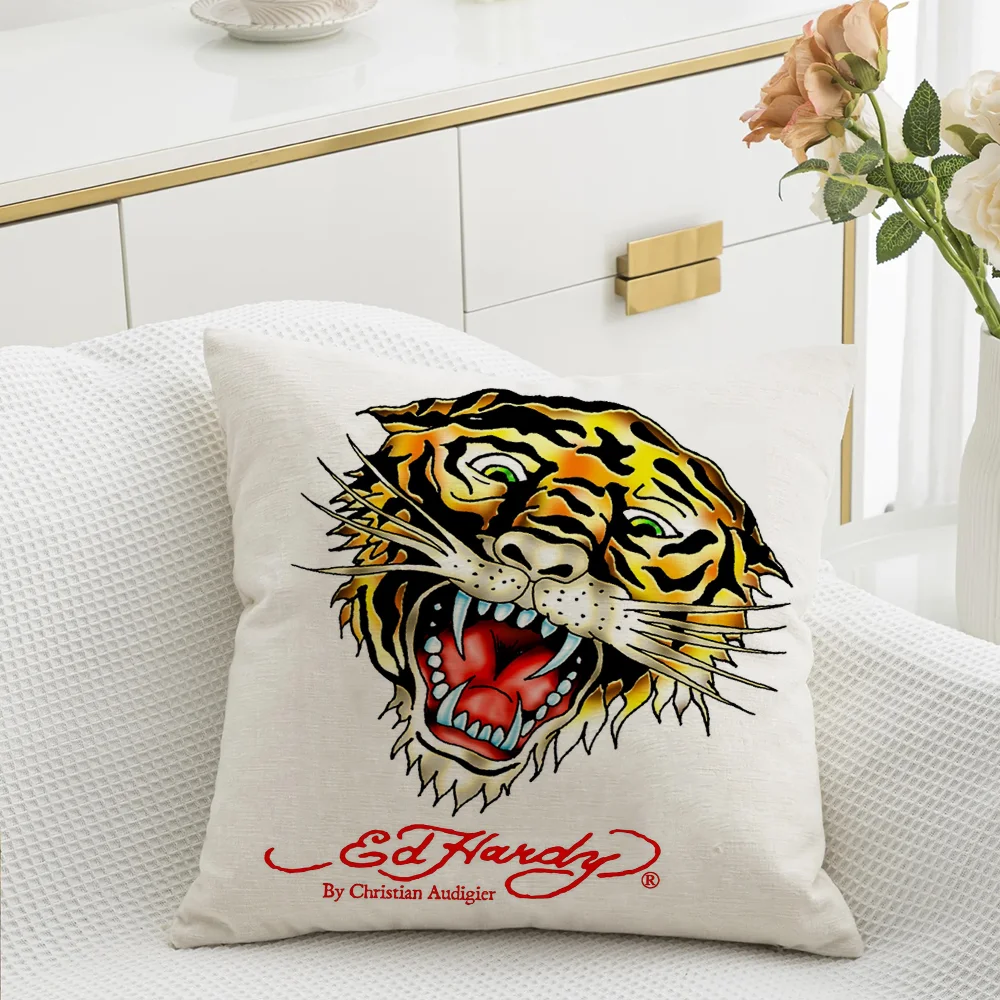 Decorative Pillows for Sofa Cushions Cover Ed-Hardy Luxury Living Room Decoration Pilow Covers Home and Decoration Cushion 45x45