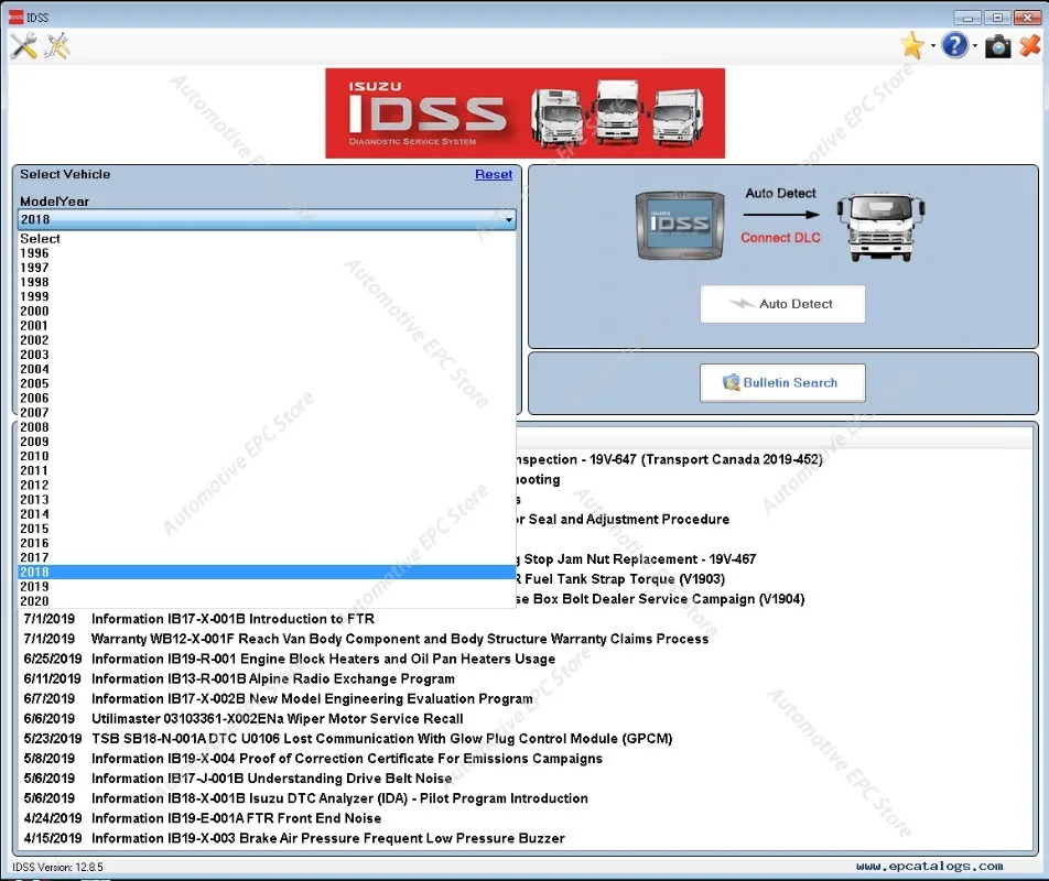 

2023.02 Диагностическая система для грузовиков ISUZU US-IDSS II, система диагностики ISUZU IDSS (США)