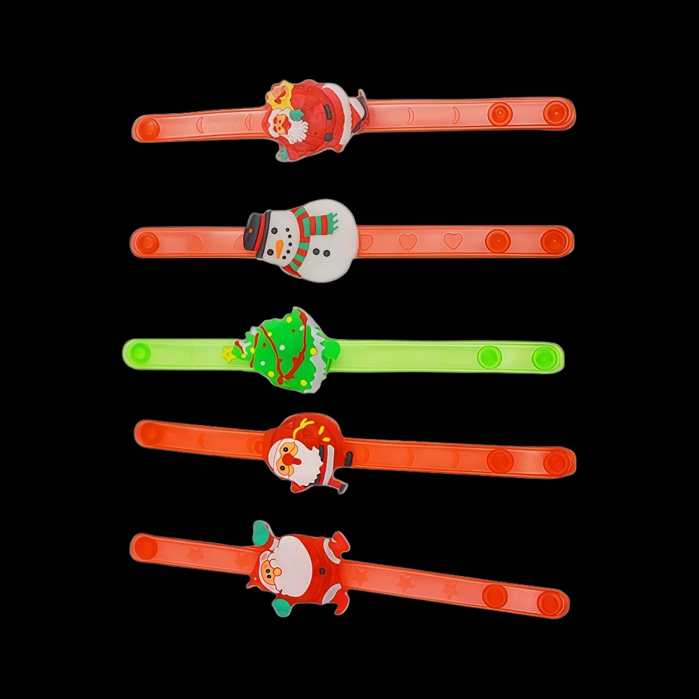 12-36 قطعة شجرة عيد الميلاد المسنين نمط متوهجة ساعة عيد الميلاد السنة الجديدة كرنفال حفلة هدية مدرسة رياض الأطفال جائزة هدية حزمة