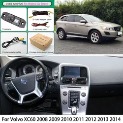 RCA & Original Factory Monitor Vehicle Rear View Camera For Volvo XC60 XC 60 2008 2009 2010 2011 2012 2013 2014 OEM Screen CVBS