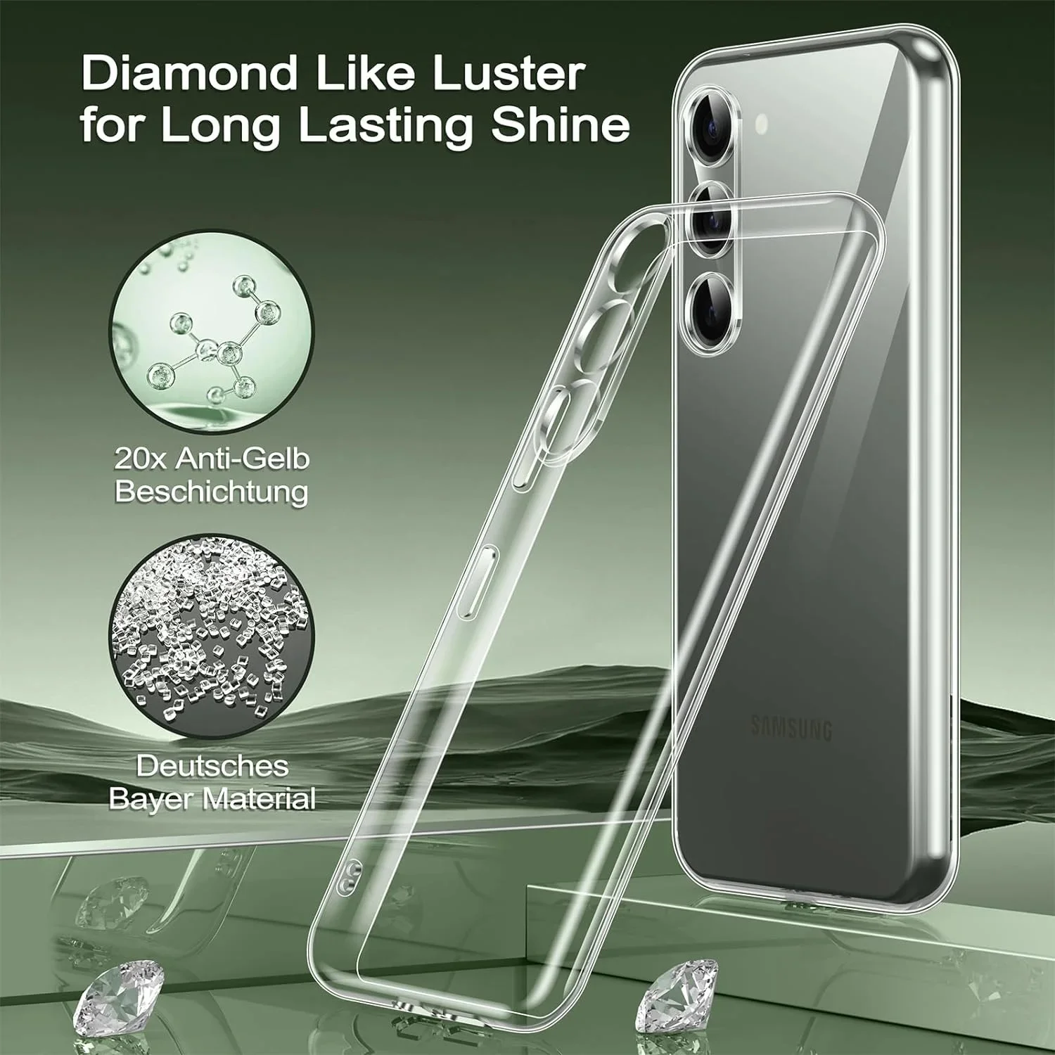Ultradünne, klare Silikon-Softhülle für Samsung Galaxy S25 Ultra S24 S23 S21 FE S22 Ultra Plus Cover für Samsung A14 A34 A54 – Detail 3