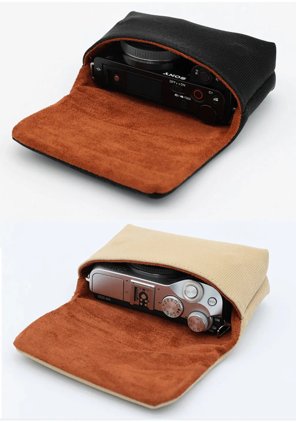 Camera Bag Digital Camera Soft Case Cover for Canon G7 X Mark III G7X3 G9X G7XII G7X G9X SX740 SX730 SX720 SX620 SX610 HX95 HX90