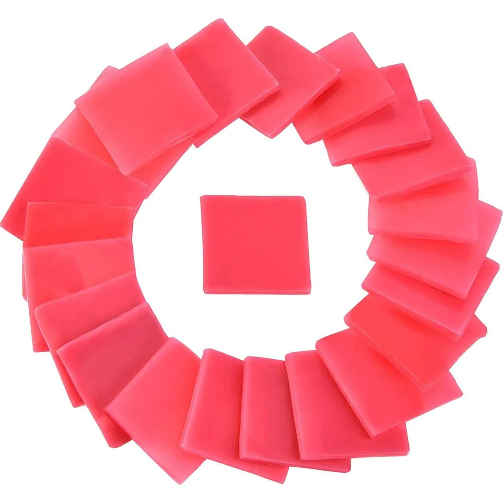 

50pcs 2*2CM Diamond Painting Accessories Diamond Embroidery Glue Clay Cross Stitch Dotting Glue DIY Diamond Painting Wax Mud Red