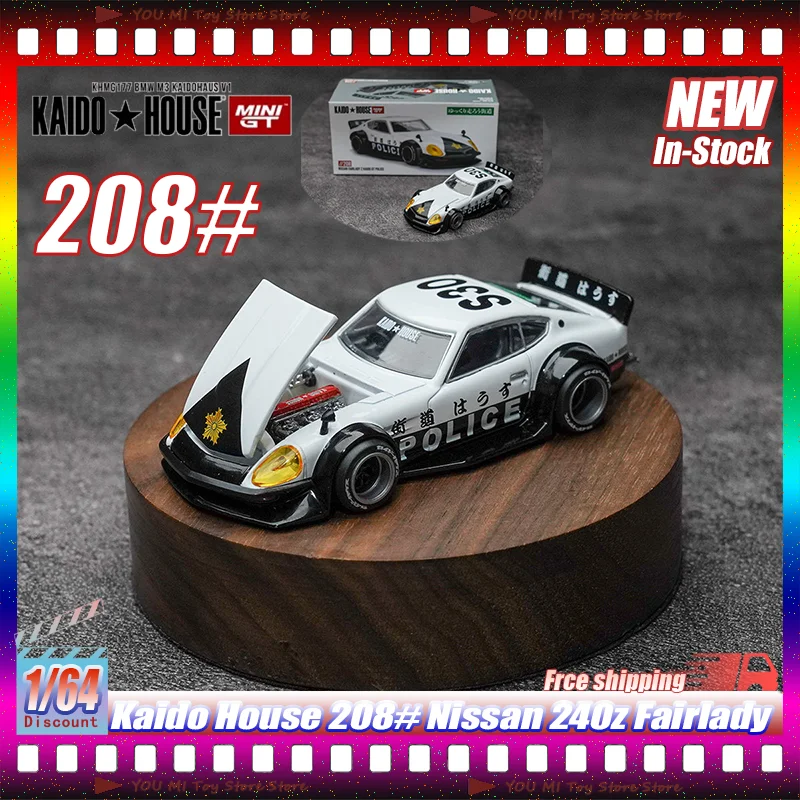 

1:64 In Stock Kaido House 208# Nissan 240z Fairlady Alloy Die-Cast Car Model Police Version For Adult Collectors Kids Toys Gifts