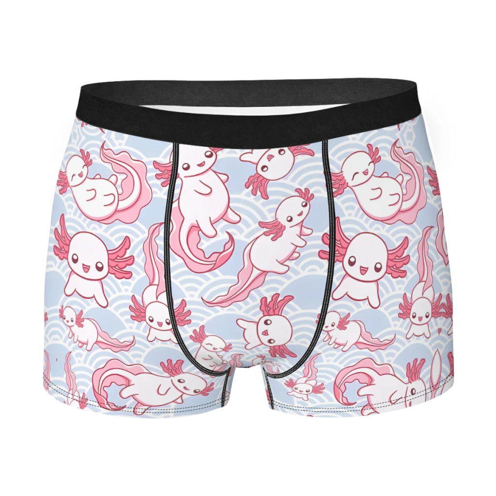 Cute PatternAxolotl Underpants Breathbale Panties Man Underwear Sexy  Shorts Boxer