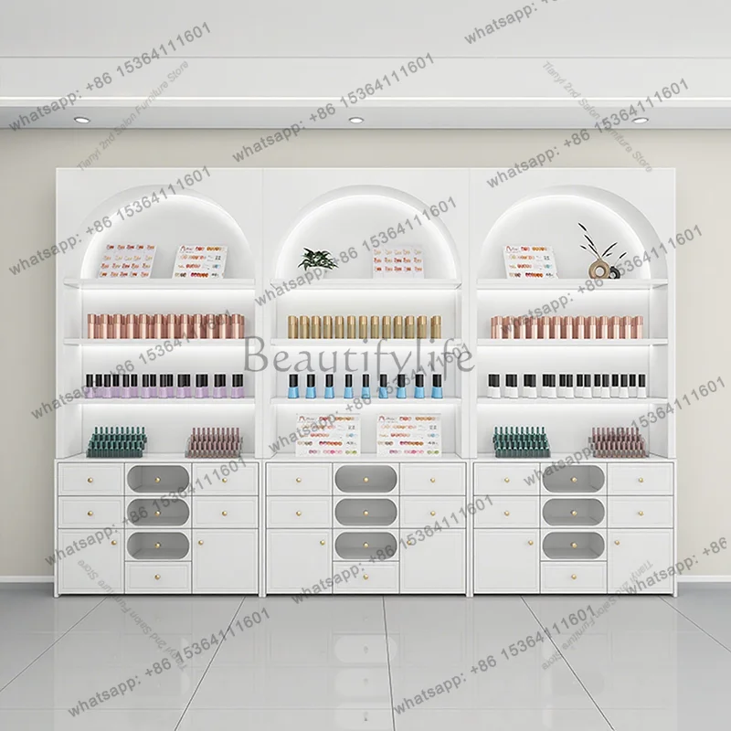 Office Furniture Filing Cabinets - خزانة عرض صالون الأظافر الإبداعية من