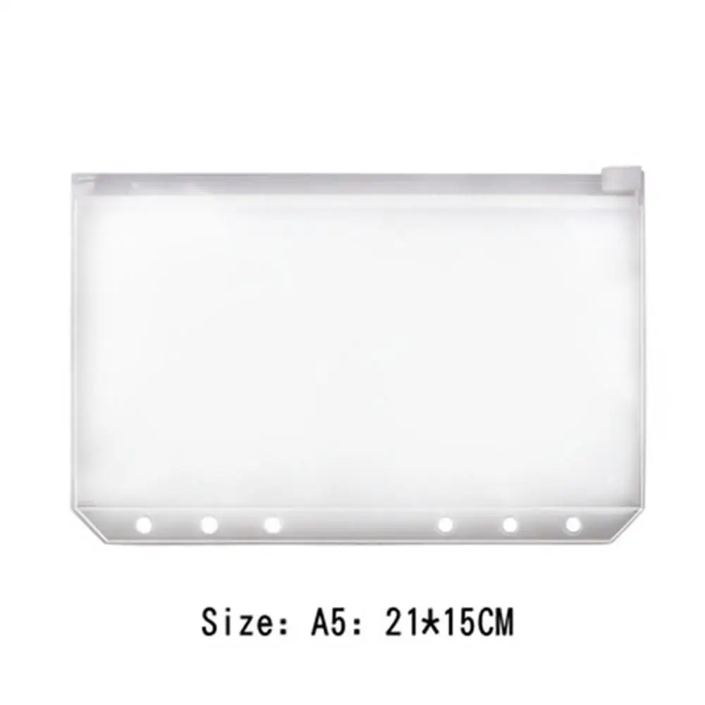 Прозрачные папки на молнии из ПВХ, с кольцом-держателем