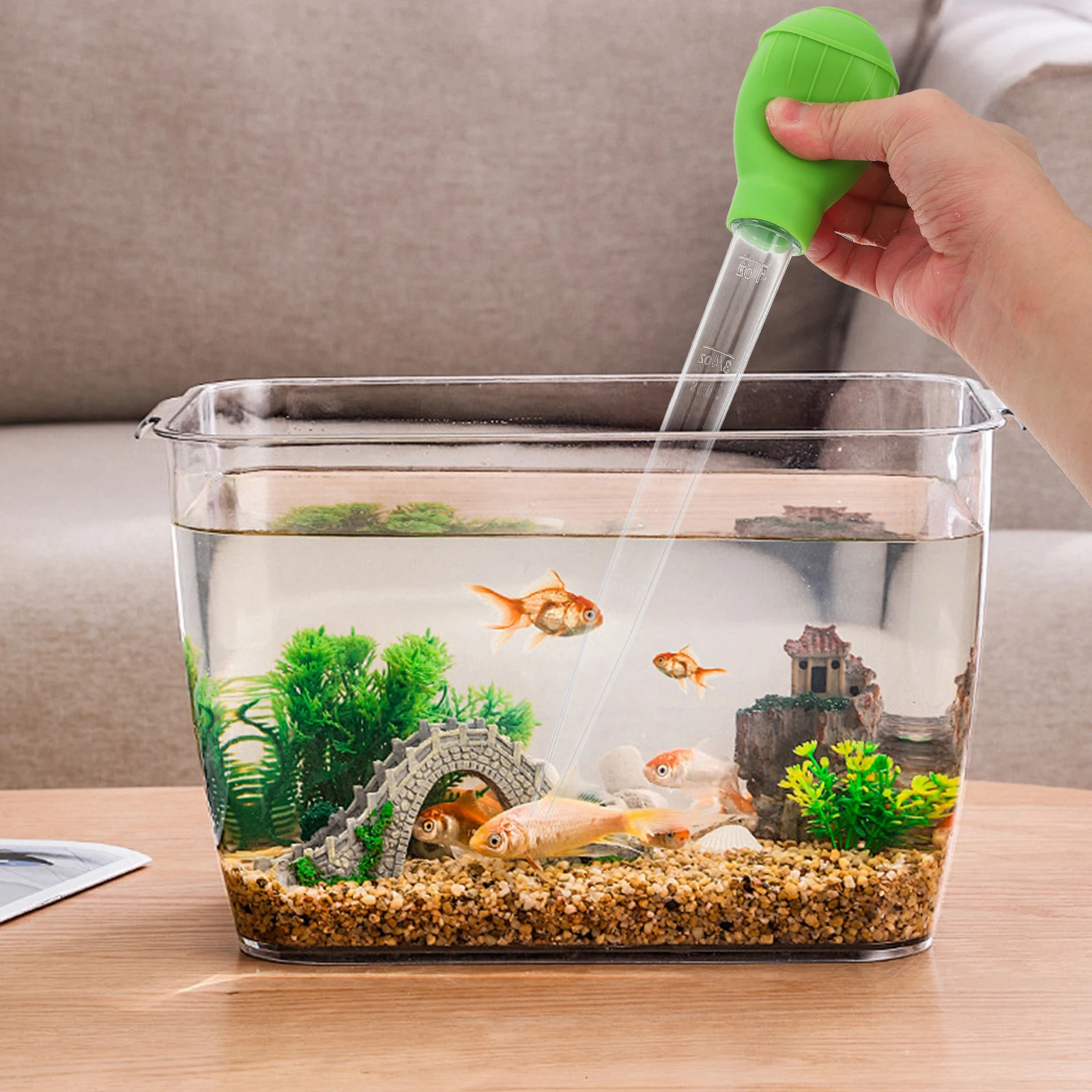 

Portable Fish Tank Water Changer Manual Acrylic Aquarium Cleaner for Easy Water Changes and Waste Removal Efficient Reusable