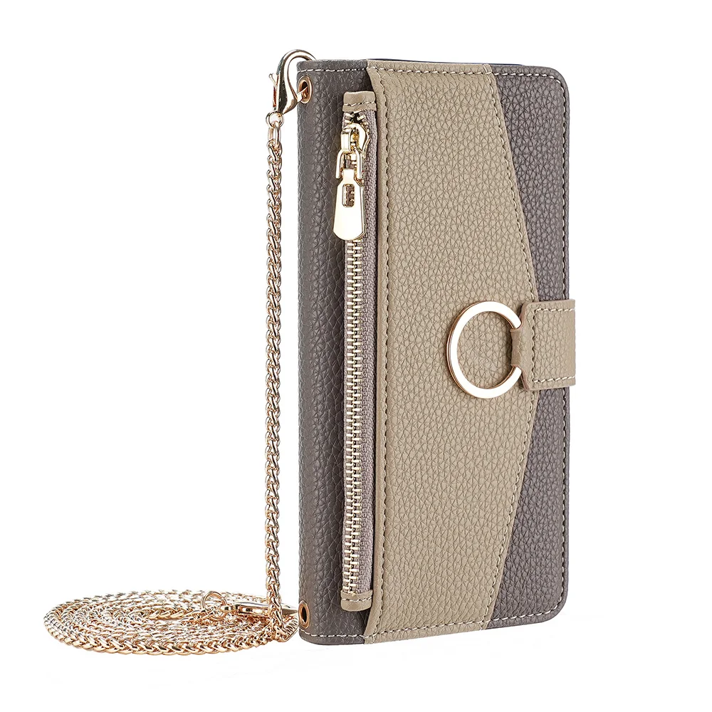 

For ZTE Nubia Red Magic 10 Pro/10 Pro+ Case Wallet Shoulder Bag Case Funda Card Slots Cover Fundas