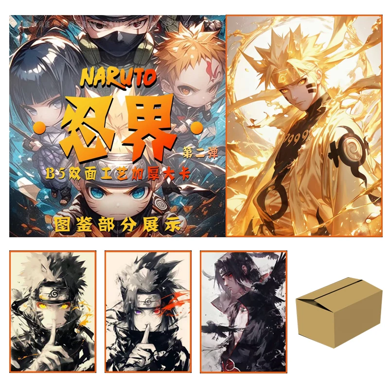 Naruto - Ninja World 2 Hurtownia kart kolekcjonerskich Booster Box YIJING Rzadkie karty do gry Anime 1 walizka