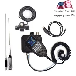 ANYSECU WP-9900 25W FM Radio UV Dual Band 136-174 & 400-480MHz Tri-Display Two Way Radio KT-WP12 VOX DTMF Mini Walkie Talkie