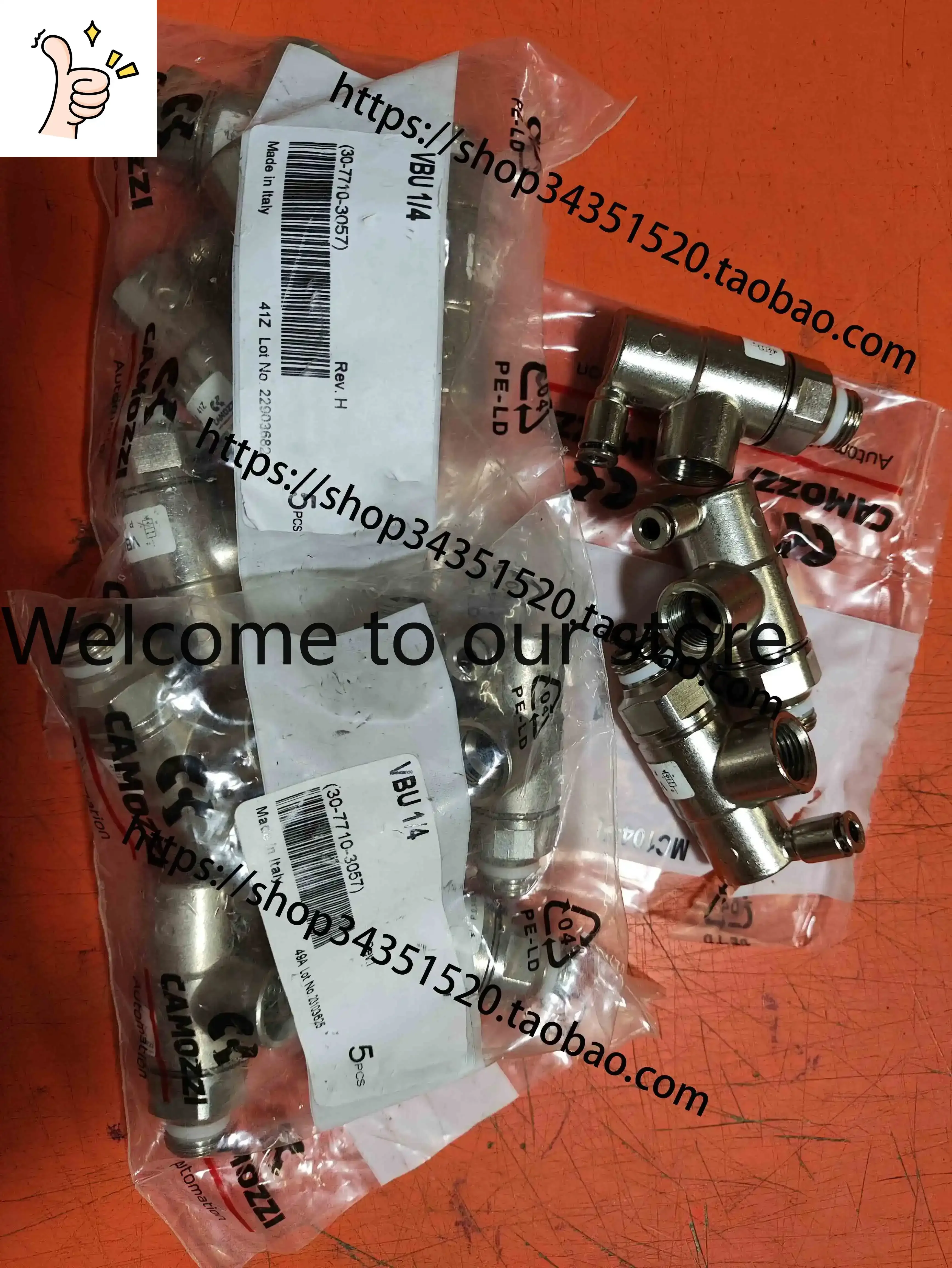 

2026.4 Customized Kangmaosheng CAMOZZI VBU-1/4 Closed Valve Italy Kangmaosheng VBU1/4/1/81/2