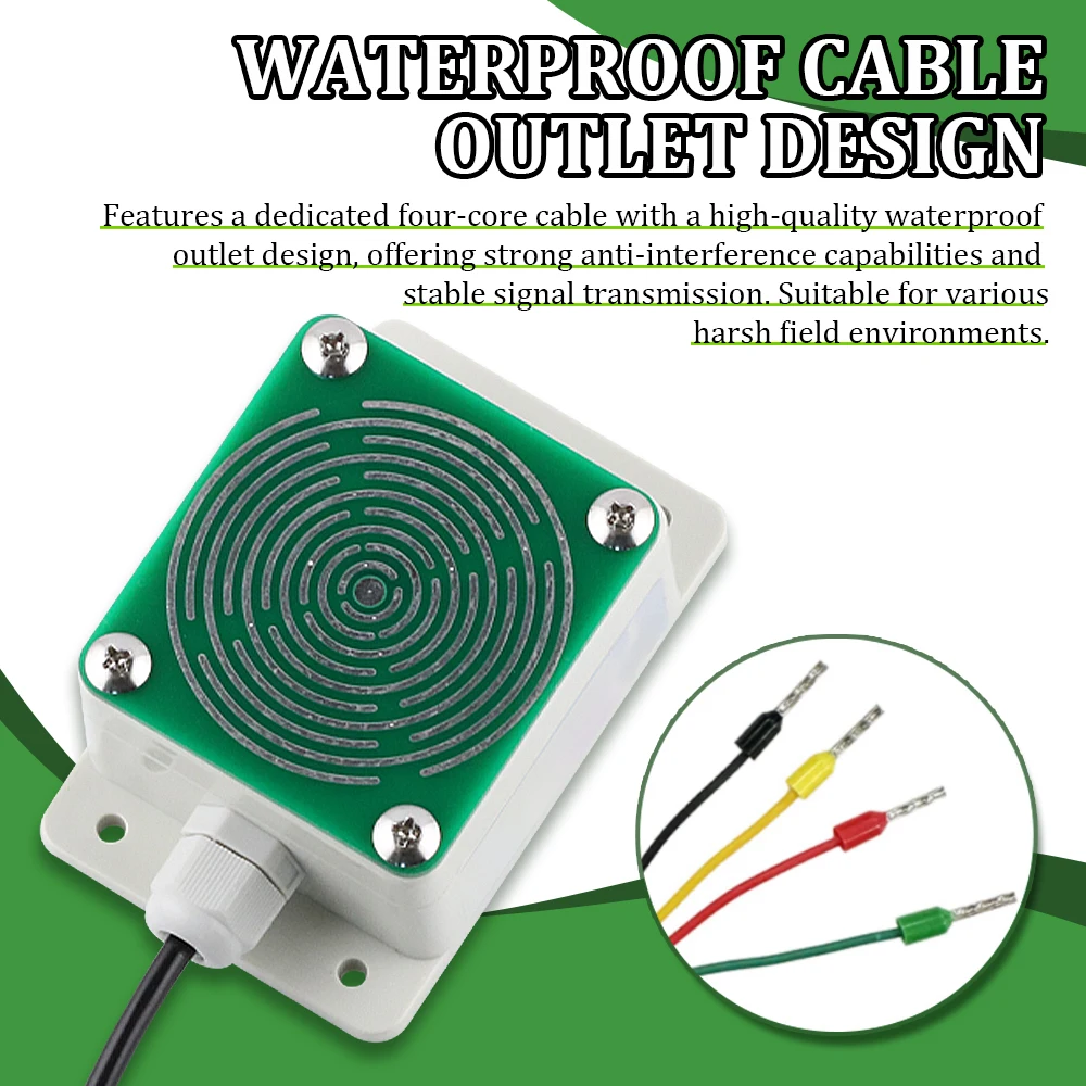 Rain and Snow Sensor Transmitter Weather Induction Detection Heating Anti-icing IP65 Output RS485 0-2V 0-5V 4-20mA 0-10V